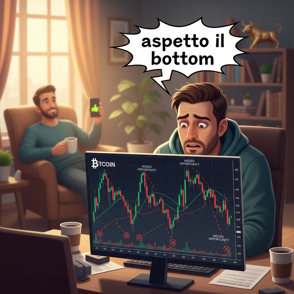 Aspettavi il crollo del Bitcoin per comprare? Il crollo non e' arrivato e tu sei rimasto fuori